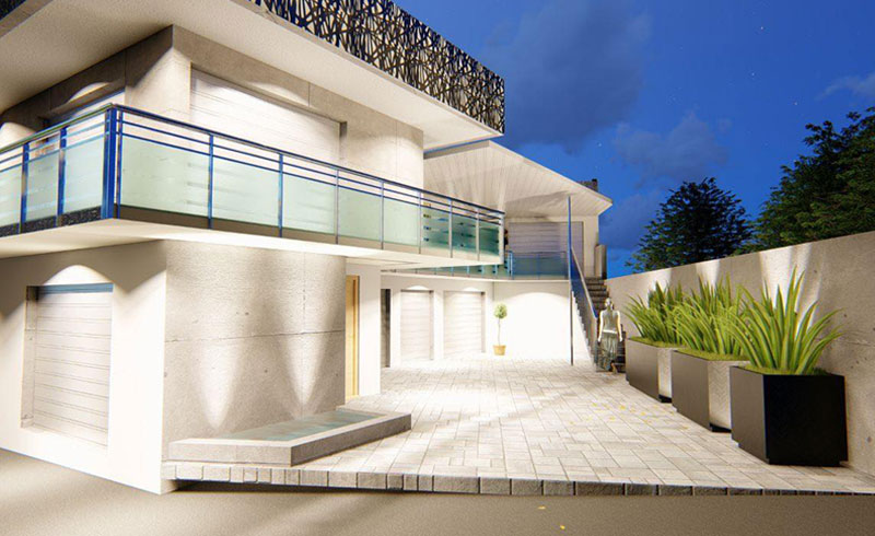 Constructora JM Arquitectos, Plaza, Colinas del lago